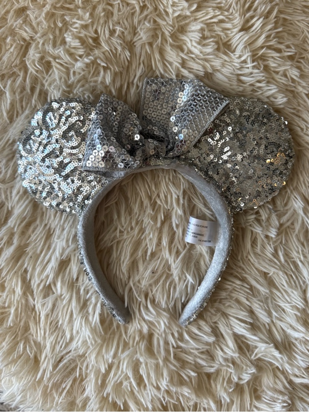 Mouse Ears - Silver Sequins